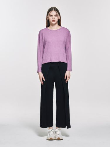 Round Ribbed Long-Sleeved T-shirt_AI02WQWTS01 - yoyoyoy - Modalova