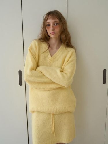 Light Overfit Alpaca-Wool Knit [Yellow] - oursaalty - Modalova