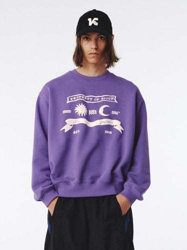 Sun Moon Pullover UNISEX Purple - Kijun - Modalova