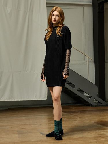 Pocket Mini Dress Black_AI08WNPOP01BK - yoyoyoy - Modalova