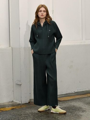 Pleated Wide Pants _AI08WNPSL31DG - yoyoyoy - Modalova