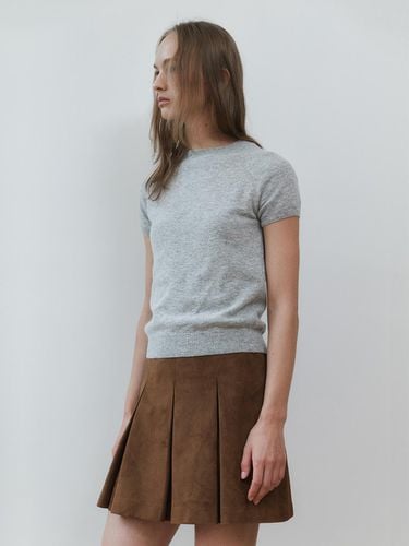 Chamois Pleats Skirts (Beige) - nyhavn - Modalova