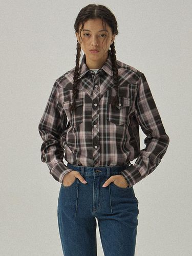 Ravier 2115 standard fit western check shirt - bro - MAGOODGAN - Modalova