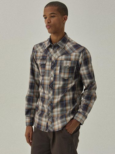 Ravier 2115 standard fit western check shirt - bei - MAGOODGAN - Modalova