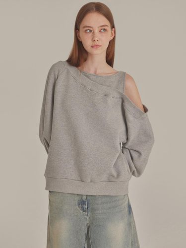 One-Shoulder Cut-Out Oversized Relaxed Sweatshirt (T426TP126) - TOPGIRL - Modalova