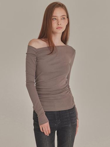 Shirred One-Shoulder Cotton-Modal Tunic Top (T426TP117) - TOPGIRL - Modalova