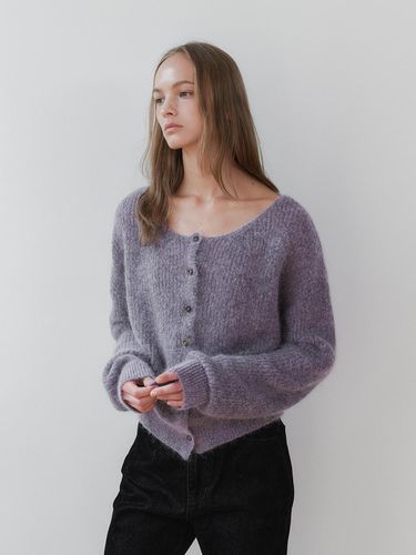 Kid Mohair Cardigan (Purple) - nyhavn - Modalova