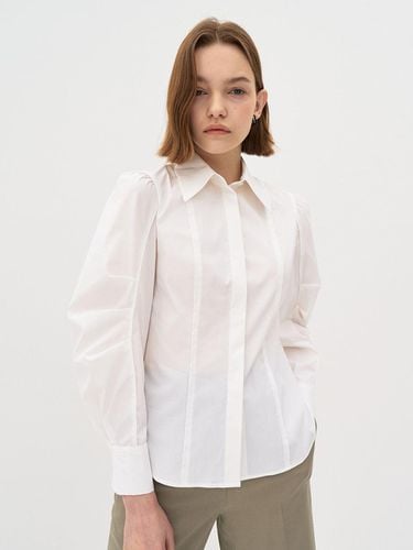 P Tuck Sleeve Cotton Blend Shirt - Et demain - Modalova