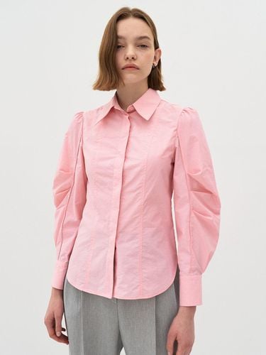 P Tuck Sleeve Cotton Blend Shirt - Et demain - Modalova