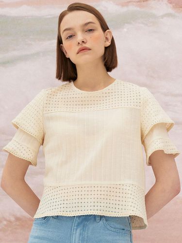 S Sleeve - ruffle trimmed Blouse - Et demain - Modalova