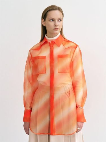 A Pocket detailed sheer organza shirt - Et demain - Modalova