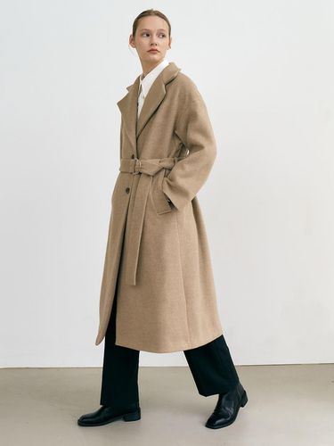 W Lamswool cashmere long double coat () - Et demain - Modalova