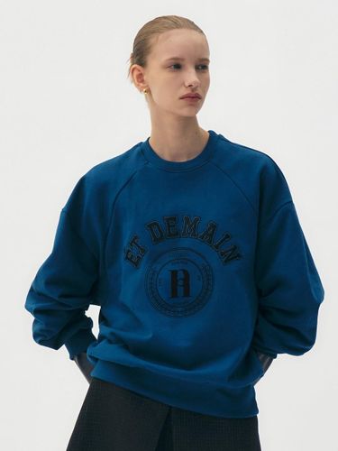 Logo print embroidered jersey sweatshirt () - Et demain - Modalova