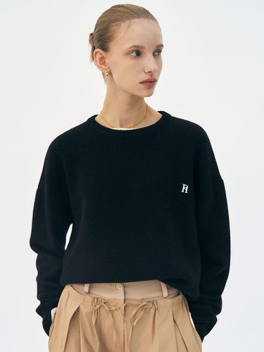 Logo cashmere blend knit sweater () - Et demain - Modalova