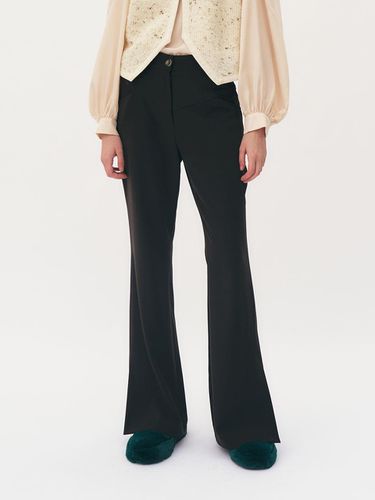 Bootcut tailored trousers (Brown) - Et demain - Modalova