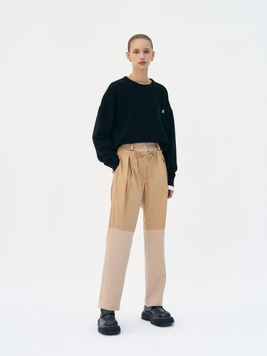 Layered cotton blend poplin cargo trousers () - Et demain - Modalova