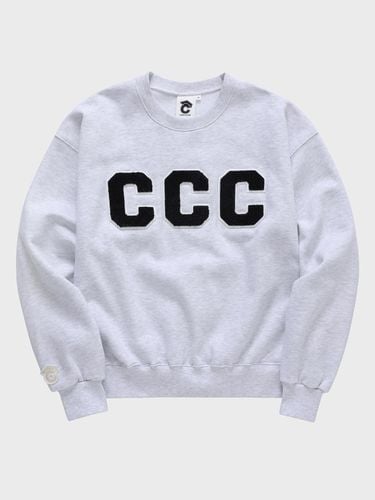 CCC Black Patch Ash Gray Sweatshirt [Universal for - conceptcollege - Modalova