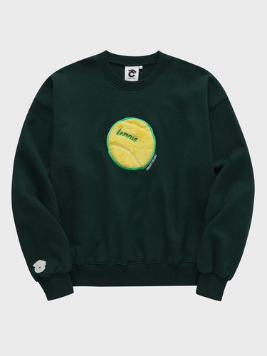 Tennis Ball Dark Green Sweatshirt - conceptcollege - Modalova