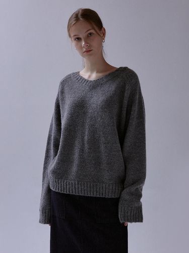 Bush raglan v knit (dark gray) - THE MITTEN - Modalova