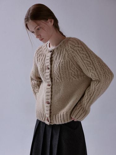 Duffle Cable Irregular Knit Cardigan [] - THE MITTEN - Modalova