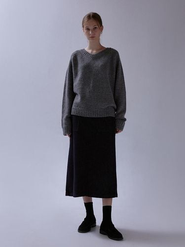 Pebble H-line Cotton-Lyocell Skirt [] - THE MITTEN - Modalova