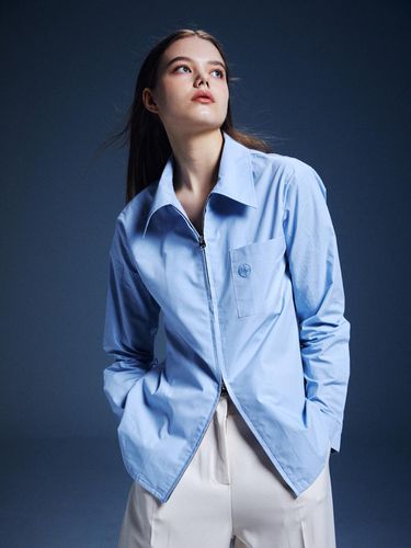 Way zip up shirt L / Blue - Rennesmia - Modalova