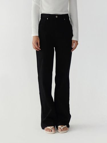 Straight black pants - AUBE UE - Modalova