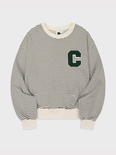 C Patch Stripe Sweatshirt_Black - conceptcollege - Modalova