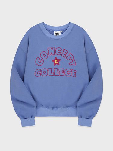 Hand logo sweatshirt / Blue - conceptcollege - Modalova