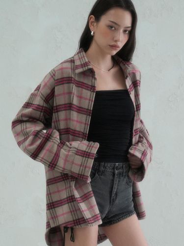 Hiver Check Shirt BEIGE - vivacious - Modalova