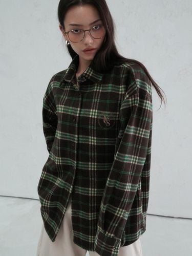 Hiver Check Shirt BROWN - vivacious - Modalova