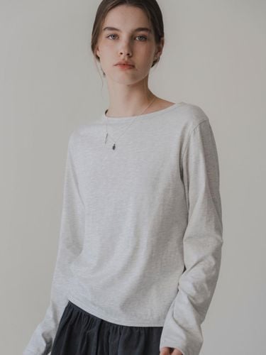 Cotton Long Sleeve Essential T-shirt 4Colors - THE MITTEN - Modalova