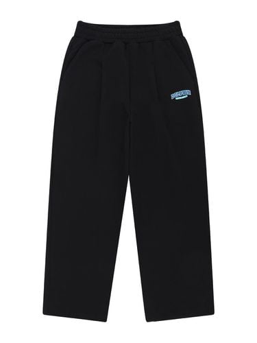 DOLPHIN SILICONE PRINT TUCK PANTS BLACK - DOLPHIN WAVE APPAREL - Modalova