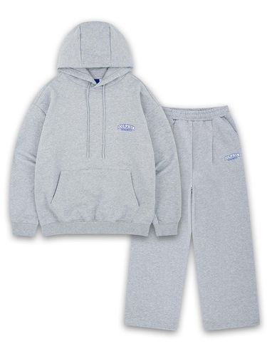 SET] DOLPHIN SILICONE PRINT HOOD & TUCK PANTS MEL - DOLPHIN WAVE APPAREL - Modalova