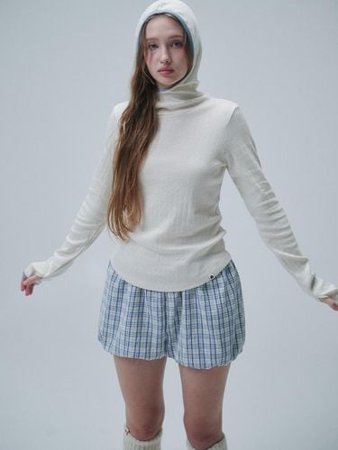 EYELET HOODIE LONG SLEEVE, WHITE - FUNFROMFUN - Modalova