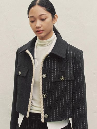 WOOL TRIMMED TWIST SHORT JACKET MBDFJK0 - MAKE A TOAST - Modalova