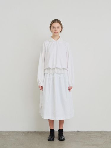 MAXI TIED SKIRT (WHITE) - Burmula - Modalova