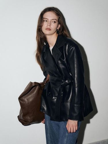 HANDMADE] Leather Crop Jacket - RENEJ - Modalova