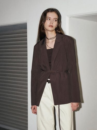 Belted Single Jacket - RENEJ - Modalova