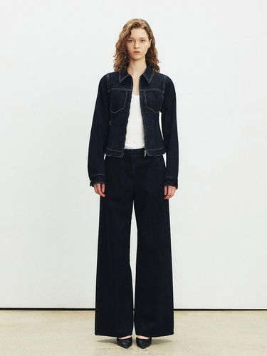 Semi Wide Denim Pants KJ4AL3600_35 - JOY GRYSON - Modalova