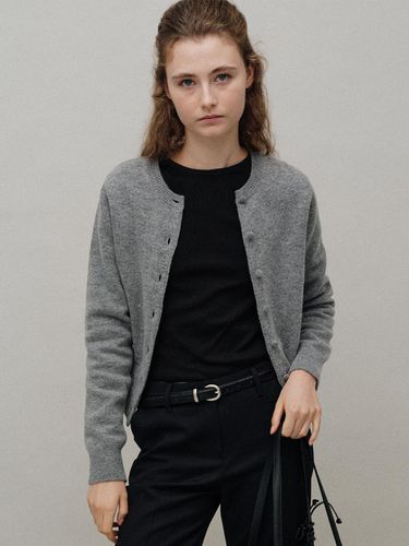 Diene Round Cardigan (Gray) - NOTHING WRITTEN - Modalova