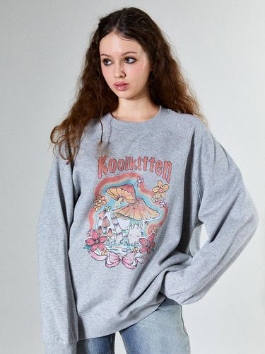 Mushroom Sweatshirt (MELANGE GRAY) - koolkitten - Modalova