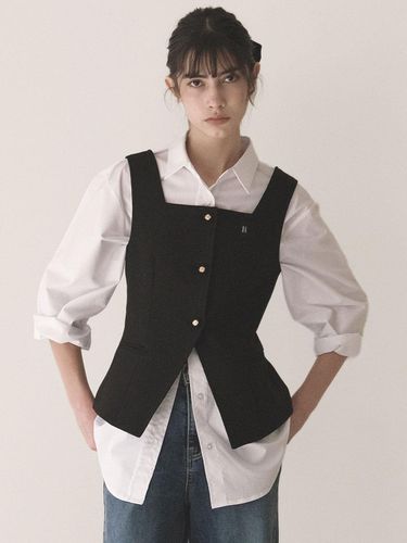 Classic square single vest - Black - Et demain - Modalova