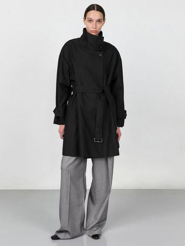 High Neck Half Trench Coat_BLACK - ONE - Modalova