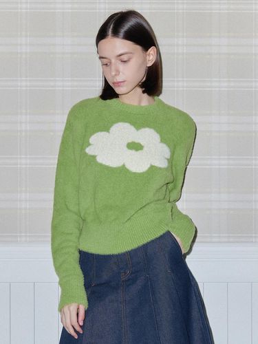 TICKLE CREWNECK KNIT olive - DAISY SYNDROME - Modalova