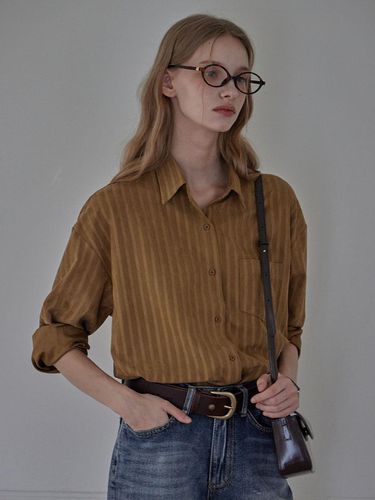 RIONA STRIPE SHIRT_2COLORS_BROWN - HAINT - Modalova