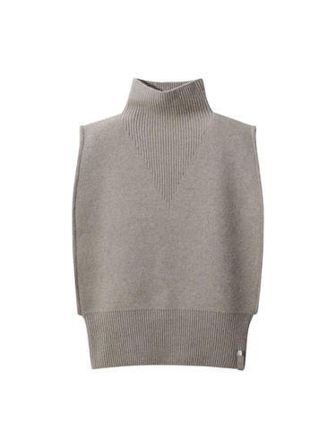 Cap Sleeve Turtleneck Vest ()_D5VAW24201 - LE CASHMERE - Modalova