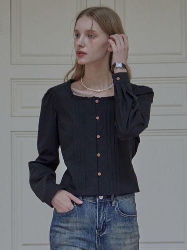 GRACE PIN TUCK BLOUSE_2COLORS_BLACK - HAINT - Modalova