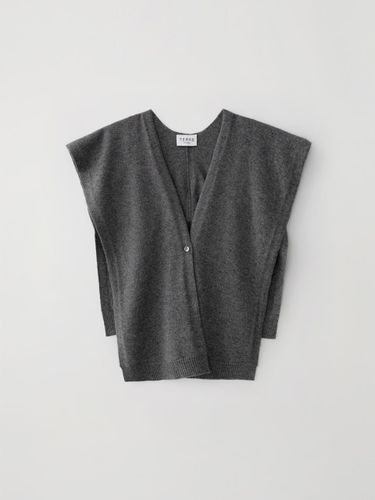 Cashmere button muffler cardigan - TERRE DE CASHMERE - Modalova