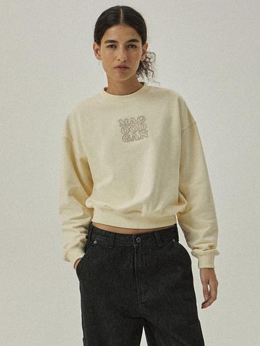 Akareet 3411 Logo Embroidery Cropped Sweatshirt - MAGOODGAN - Modalova